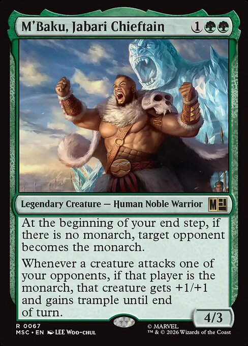 MTG M'Baku, Jabari Chieftain MSC 067 Regular Nonfoil