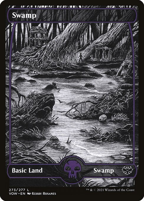 MTG Swamp VOW 273 Standard Foil front