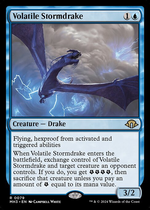 MTG Volatile Stormdrake MH3 079 Regular Foil