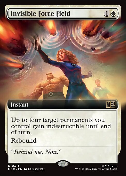 MTG Invisible Force Field MSC 311 Extended Art Nonfoil
