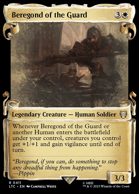 MTG Beregond of the Guard LTC 411 Alternate Art Foil