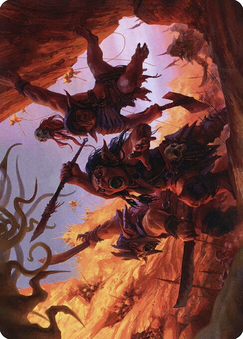 MTG Swarming Goblins AAFR 024 Art Card