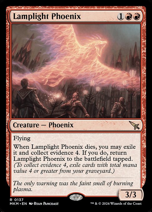 MTG Lamplight Phoenix MKM 137 Regular Foil