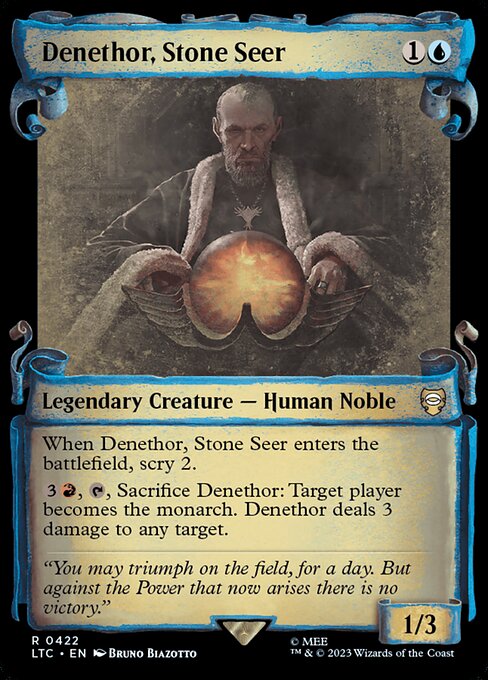 MTG Denethor, Stone Seer LTC 422 Alternate Art Nonfoil