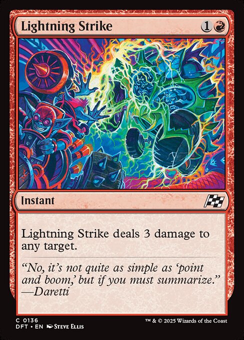 MTG Lightning Strike DFT 136 Regular Foil