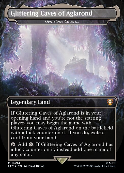 MTG Gemstone Caverns LTC 394 Showcase Ring Surge Foil