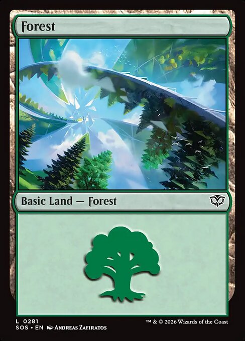 MTG Forest SOS 281 Regular Nonfoil