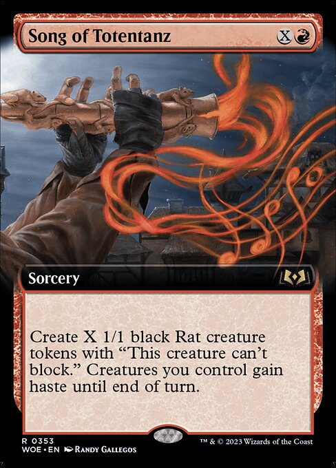 MTG Song of Totentanz WOE 353 Extended Art Foil