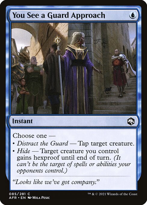 MTG You See a Guard Approach AFR 085 Regular Foil