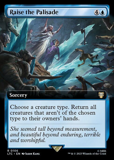 MTG Raise the Palisade LTC 106 Extended Art Nonfoil