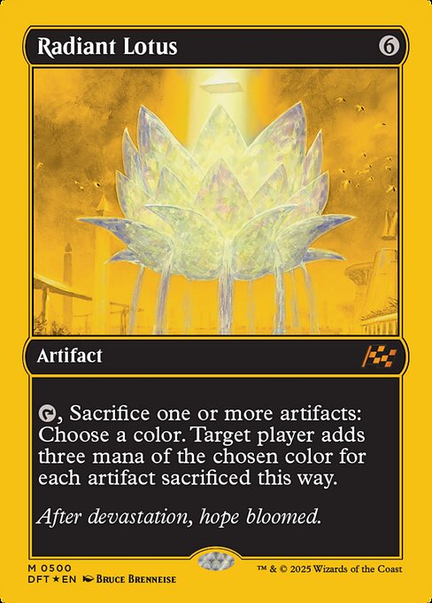MTG Radiant Lotus DFT 500 Regular First-Place Foil