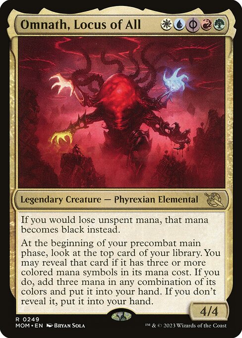 MTG Omnath, Locus of All MOM 249 Regular Foil