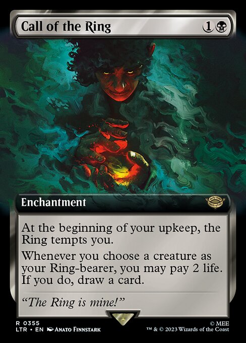 MTG Call of the Ring LTR 355 Extended Art Foil