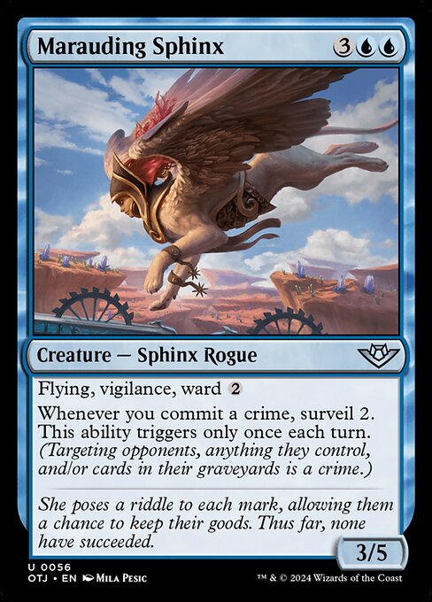 MTG Marauding Sphinx OTJ 056 Regular Nonfoil