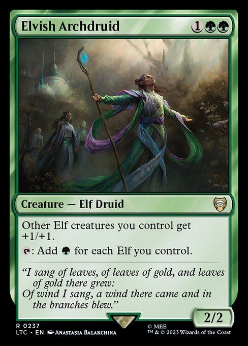 MTG Elvish Archdruid LTC 237 Alternate Art Nonfoil