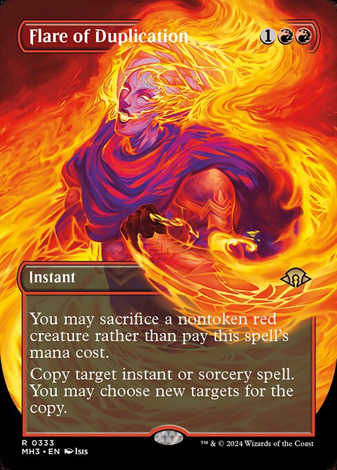 MTG Flare of Duplication MH3 333 Borderless Frame Break Nonfoil