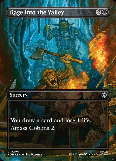 MTG Rage into the Valley HOB 200 Alternate Art Foil