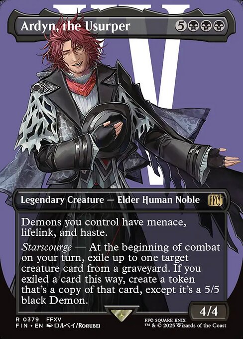 MTG Ardyn, the Usurper FIN 379 Borderless Character Foil