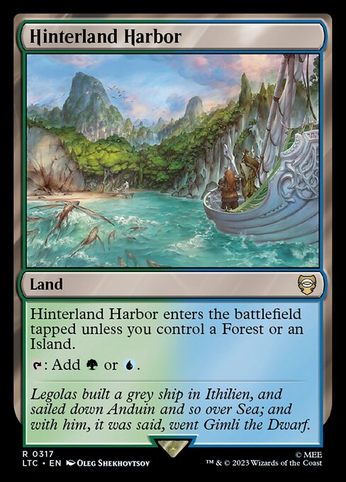 MTG Hinterland Harbor LTC 317 Alternate Art Nonfoil