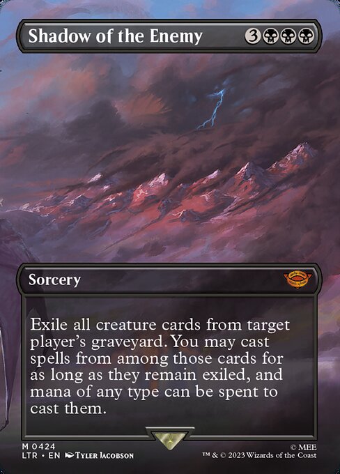 MTG Shadow of the Enemy LTR 424 Borderless Nonfoil