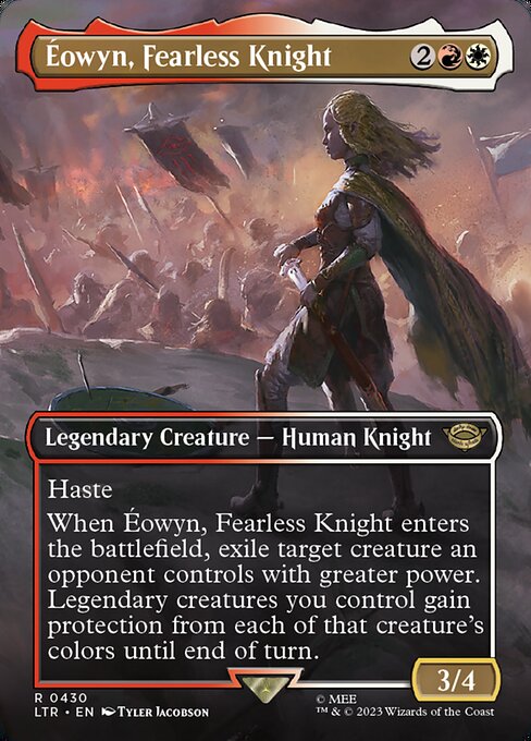 MTG Éowyn, Fearless Knight LTR 430 Borderless Foil