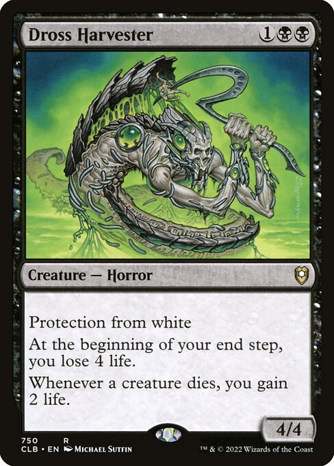 MTG Dross Harvester CLB 750 Commander Deck Nonfoil