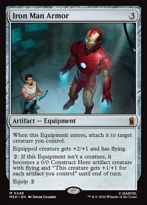 MTG Iron Man Armor MSH 248 Regular Foil