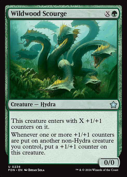 MTG Wildwood Scourge FDN 236 Regular Foil