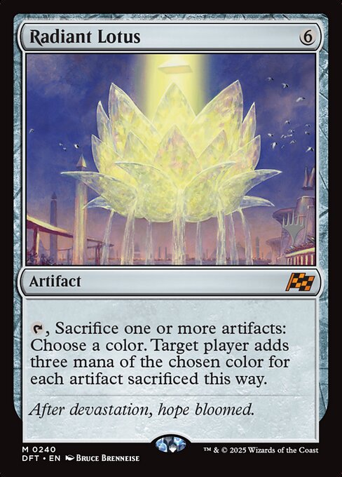 MTG Radiant Lotus PDFT 240p Promo Pack Foil
