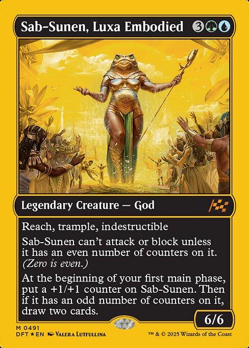 MTG Sab-Sunen, Luxa Embodied DFT 491 Regular First-Place Foil