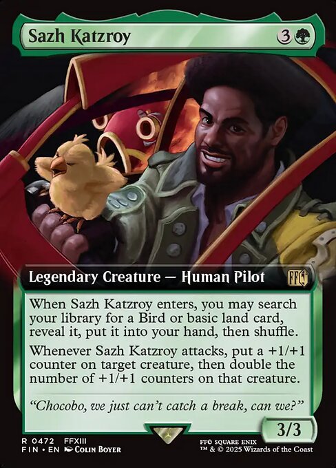 MTG Sazh Katzroy FIN 472 Extended Art Nonfoil