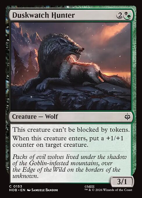 MTG Duskwatch Hunter HOB 153 Regular Nonfoil