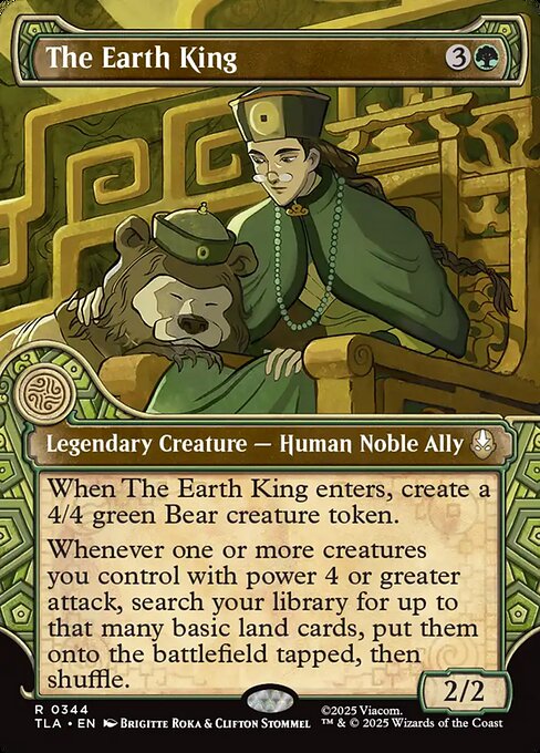 MTG The Earth King TLA 344 Borderless Elemental Frame Nonfoil