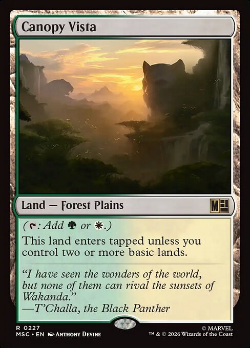 MTG Canopy Vista MSC 227 Regular Surge Foil