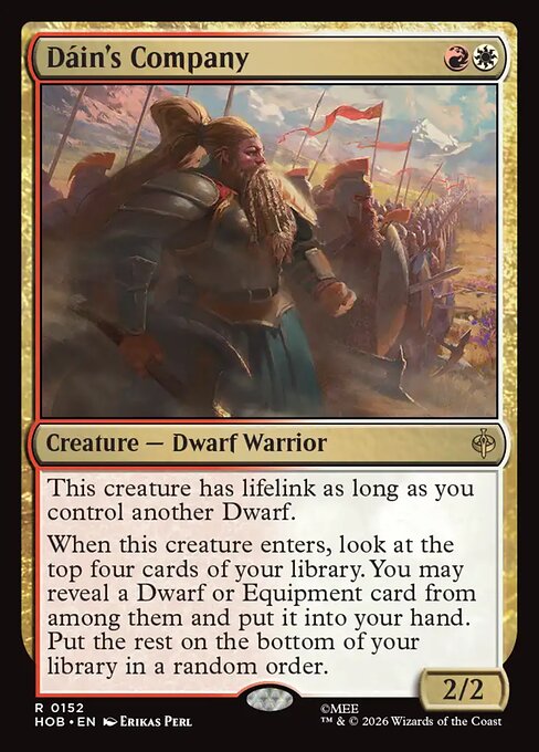 MTG Dáin's Company HOB 152 Regular Foil