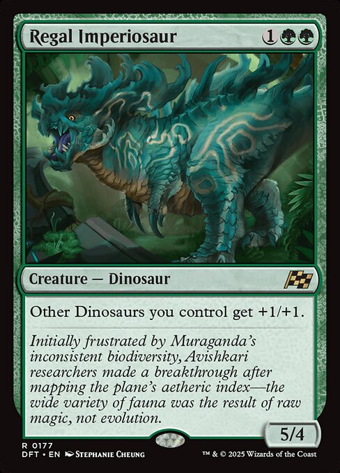 MTG Regal Imperiosaur DFT 177 Regular Foil