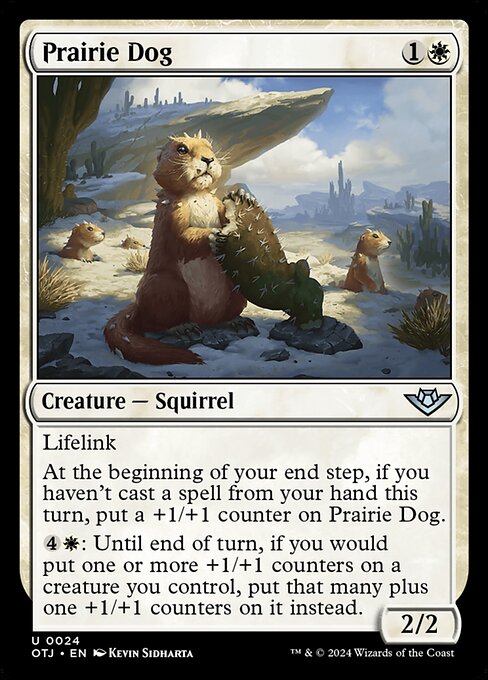 MTG Prairie Dog OTJ 024 Regular Nonfoil