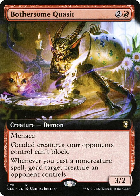 MTG Bothersome Quasit CLB 628 Extended Art Nonfoil