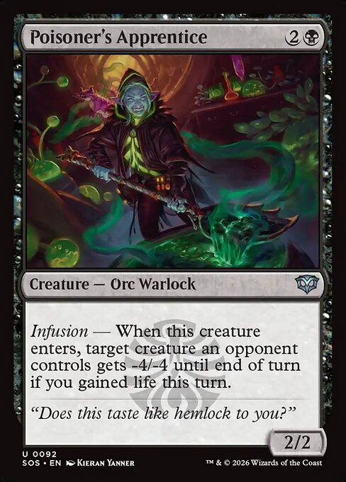 MTG Poisoner's Apprentice SOS 092 Regular Nonfoil