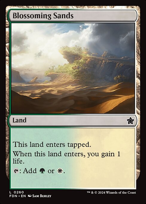 MTG Blossoming Sands FDN 260 Regular Nonfoil