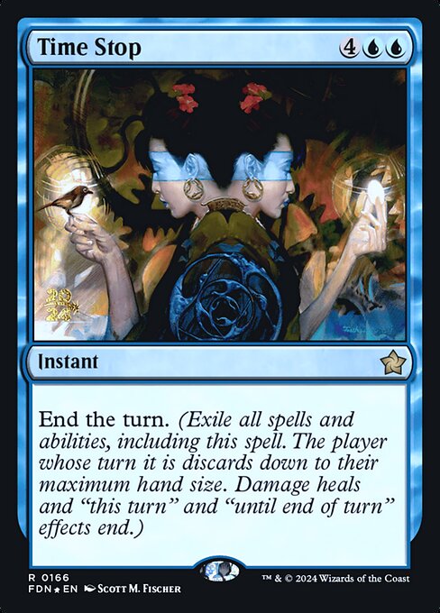 MTG Time Stop PFDN 166s Prerelease Foil