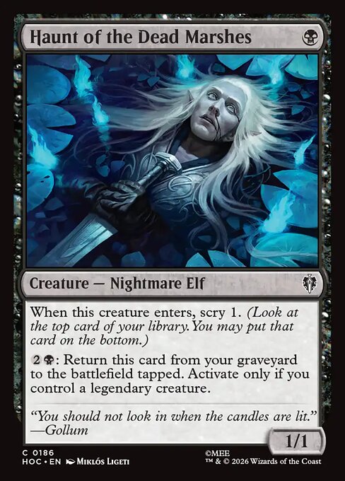 MTG Haunt of the Dead Marshes HOC 186 Regular Nonfoil