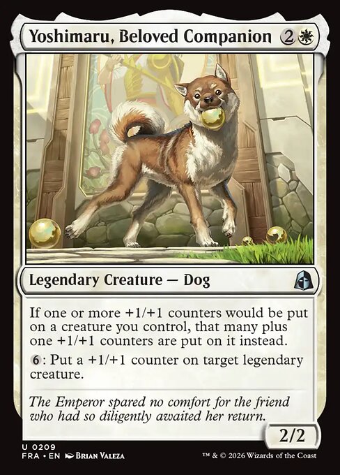 MTG Yoshimaru, Beloved Companion FRA 209 Standard Foil front