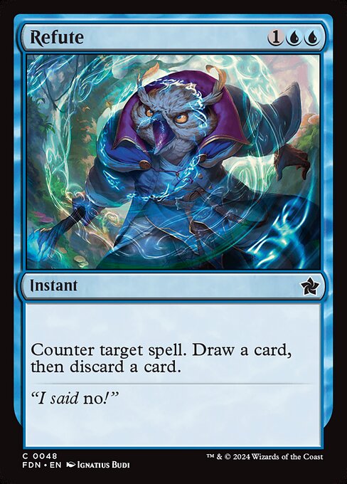 MTG Refute FDN 048 Regular Foil