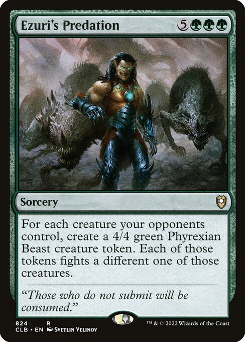 MTG Ezuri's Predation CLB 824 Commander Deck Nonfoil