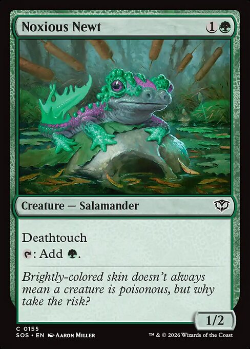 MTG Noxious Newt SOS 155 Regular Nonfoil