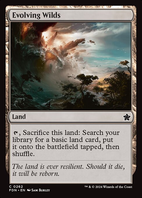 MTG Evolving Wilds FDN 262 Regular Foil