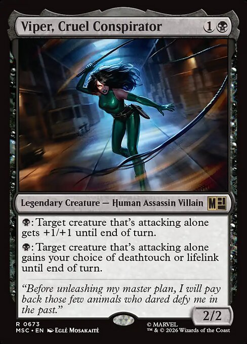 MTG Viper, Cruel Conspirator MSC 673 Regular Foil