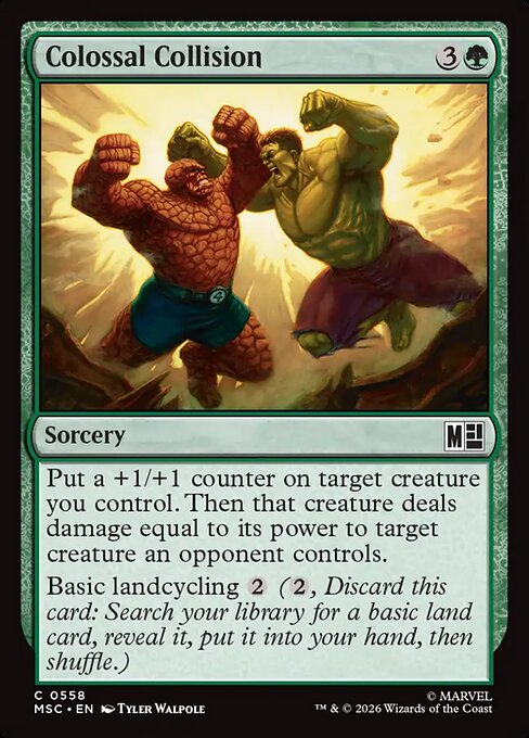 MTG Colossal Collision MSC 558 Regular Nonfoil