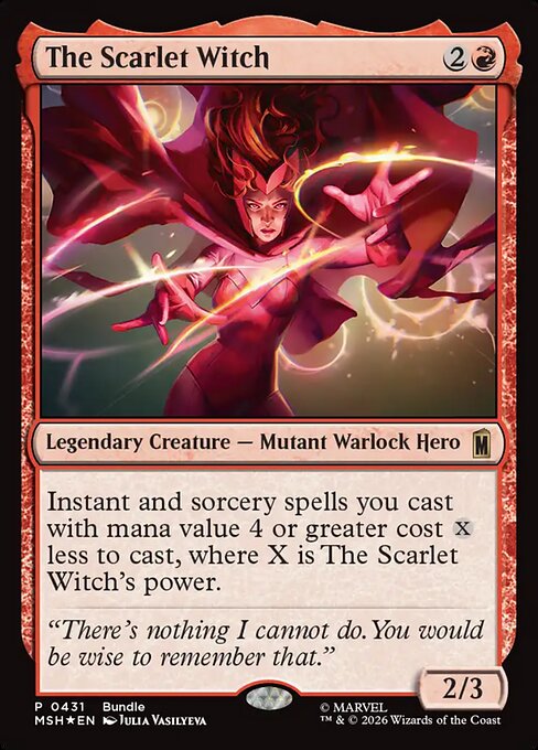 MTG The Scarlet Witch MSH 431 Bundle Promo Foil